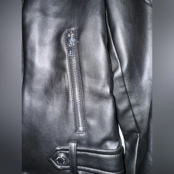 LIKE NEW SAM EDELMAN FAUX LEATHER JACKET - Picture 7 of 7